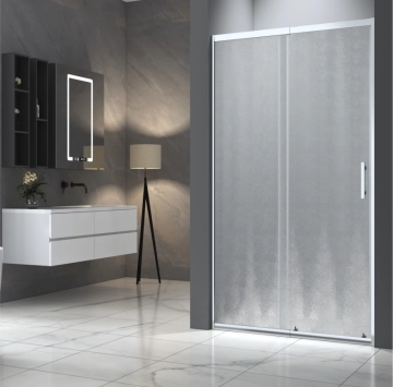 Параван Интер ICS119/100 100-120/h190см. хром ИНТЕР КЕРАМИК